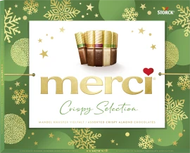 Packshot des Produkts "merci Crispy Selection 250g - X-Mas"