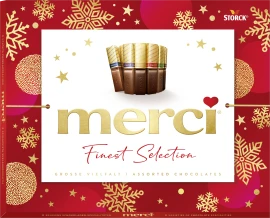 Packshot des Produkts "merci Finest Selection 250g- X-Mas"