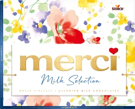 Packshot des Produkts "merci Milk Selection 250g Ostern"