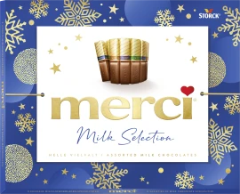 Packshot des Produkts "merci Milk Selection 250g - X-Mas"