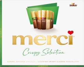 Packshot des Produkts "merci Crispy Selection 250g"