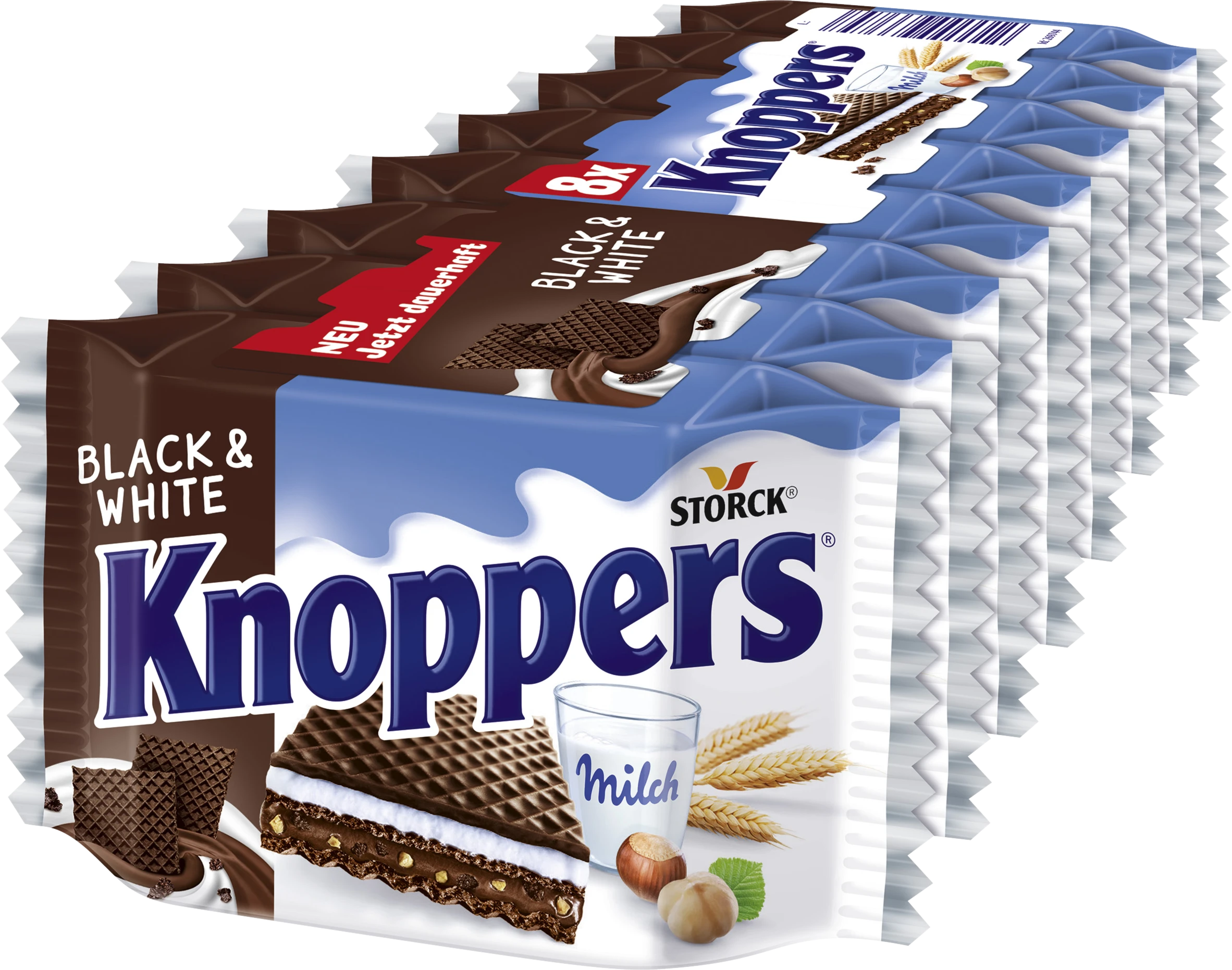 Knoppers Black & White 8er