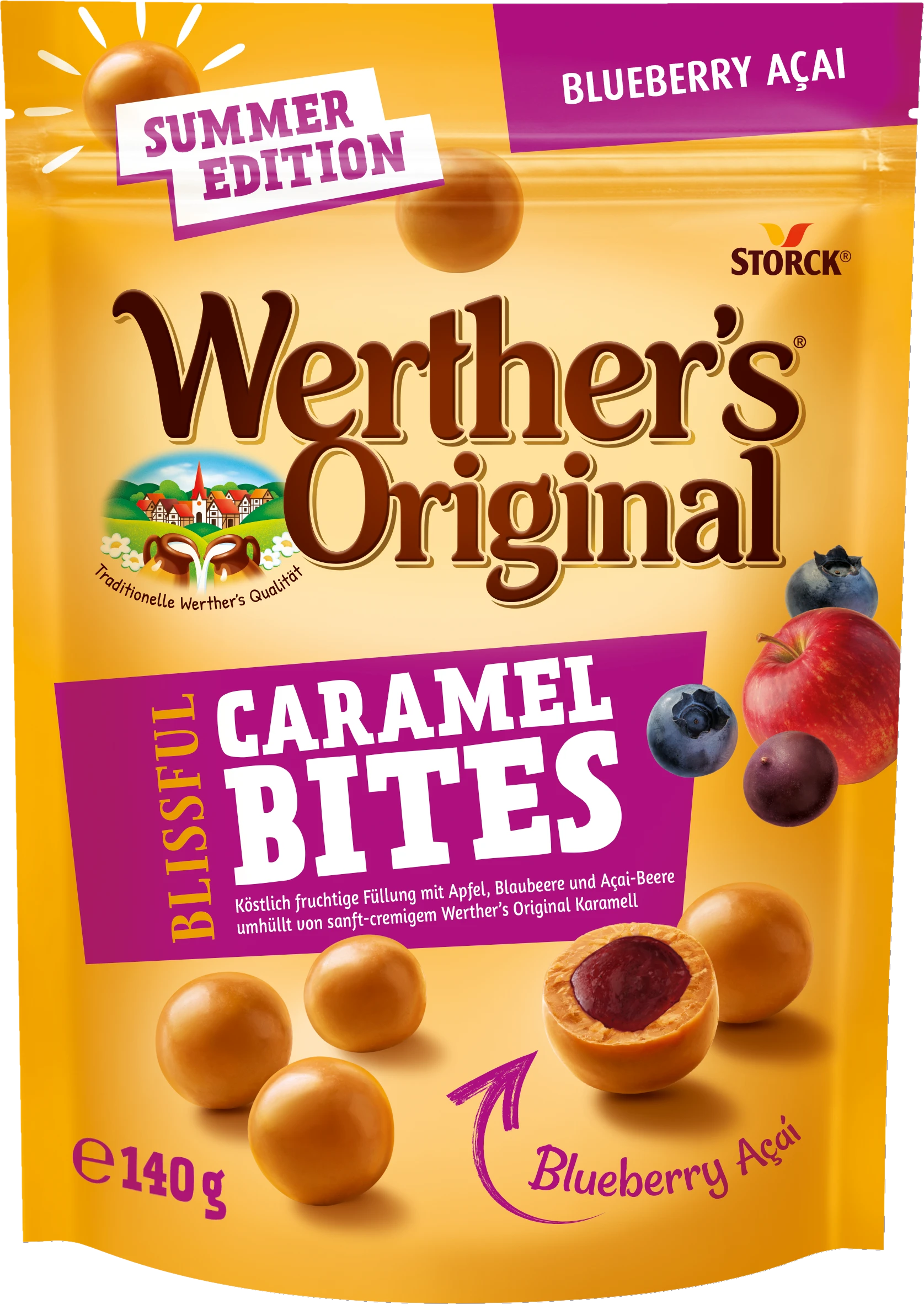 Werther's Original Caramel Bites Blueberry Acai