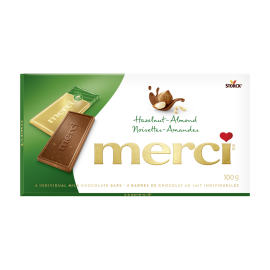 merci Chocolate Bars Hazelnut-Almond 100g