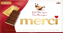 A(z) "merci Táblás csokoládé - marcipános" termék packshotja