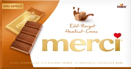Packshot van product "merci Tablet Hazelnoot-crème"