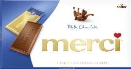 Packshot van product "merci tablet Melkchocolade"