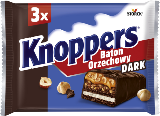 Knoppers Baton Orzechowy DARK 3x40g