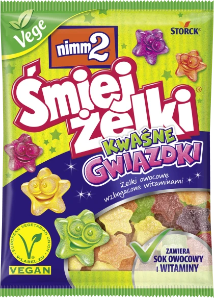 nimm2 Śmiejżelki Kwaśne Gwiazdki 90g