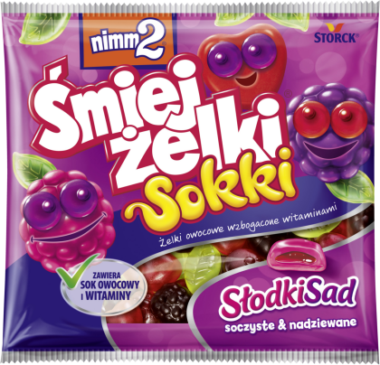 nimm2 Śmiejżelki Sokki Słodki Sad 90g