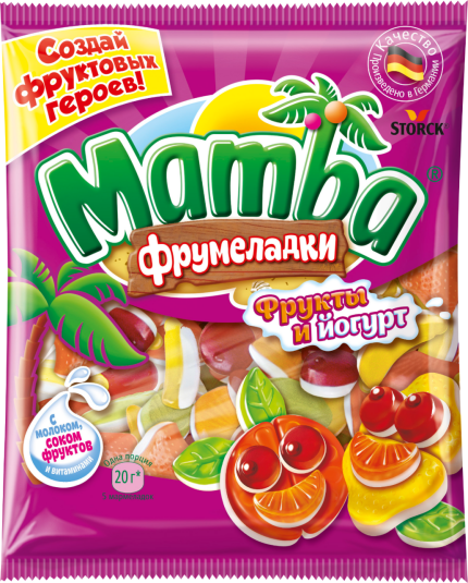 Mamba Фрумеладки «Фрукты и йогурт» 72г