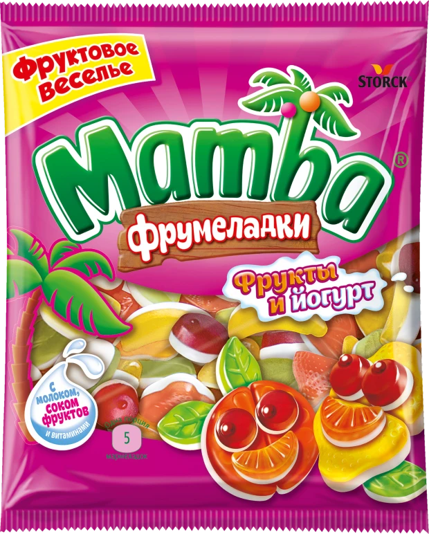 Mamba Фрумеладки «Фрукты и йогурт» 72г