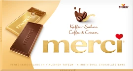merci tabuľková čokoláda kávová