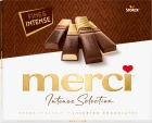Packshot izdelka "merci Finest Selection izbor čokoladnih in temnih čokoladnih specialitet 250g"