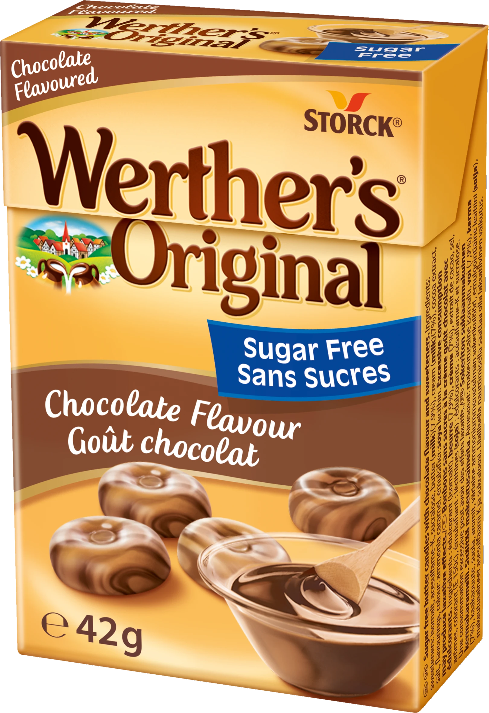 Werther's Original Sugar Free Chocolate Flavour box